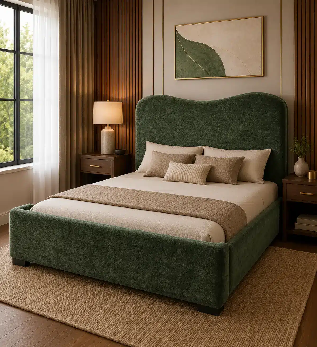 Arch Bed – Forest Green | Double (4x6)