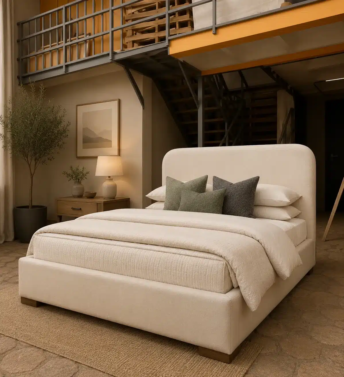 Arch Bed – Cream | Double (4x6)