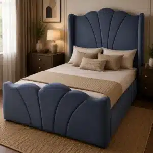 Horizontal Panel Bed – Cream Wing | Double (4x6)