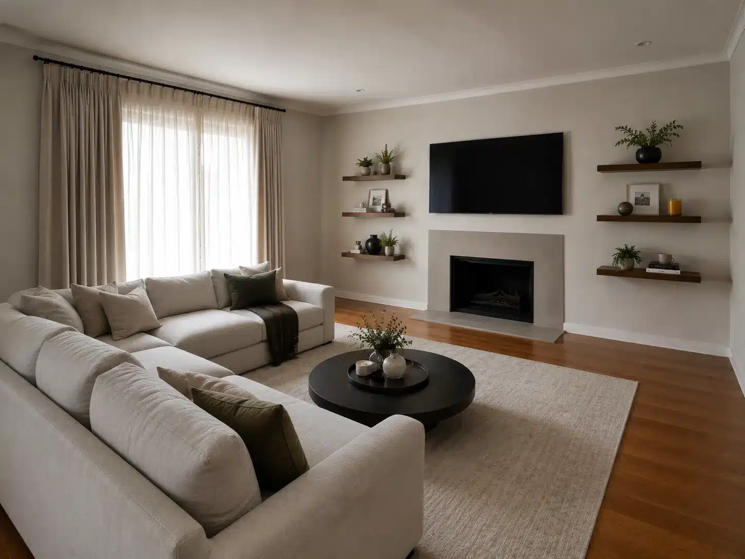 Family room after renovation