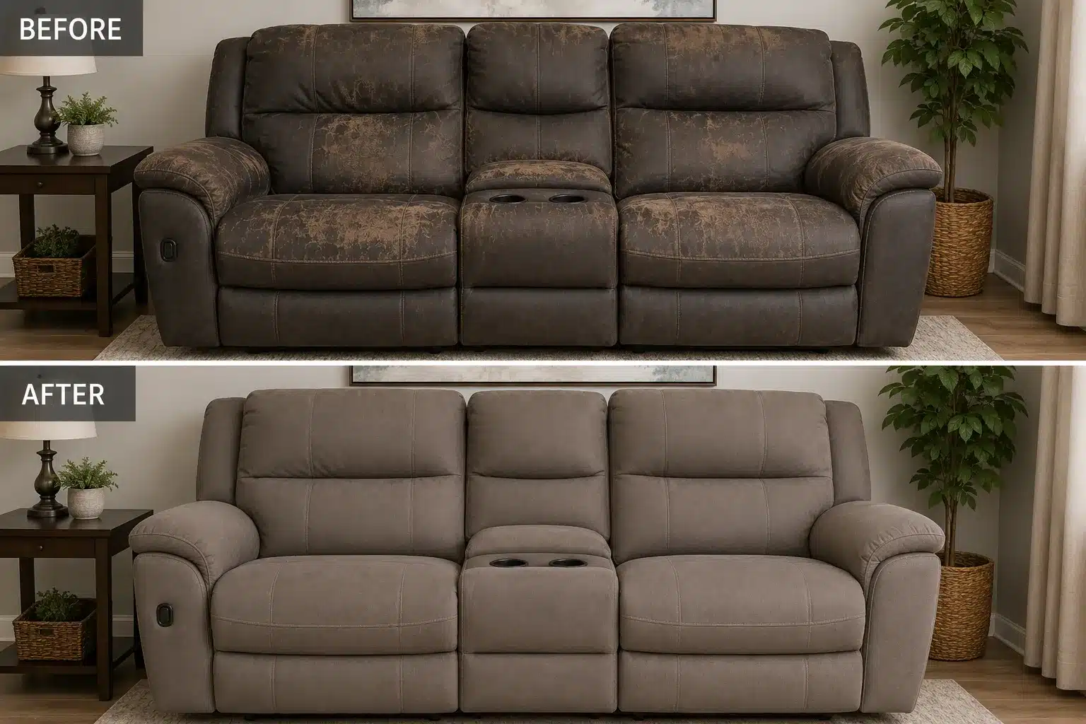 Sofa repair and reupholstery by Samar Interiors