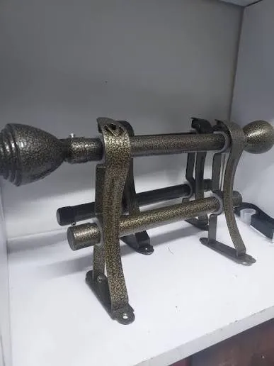 Double curtain rods for sheers and main curtains