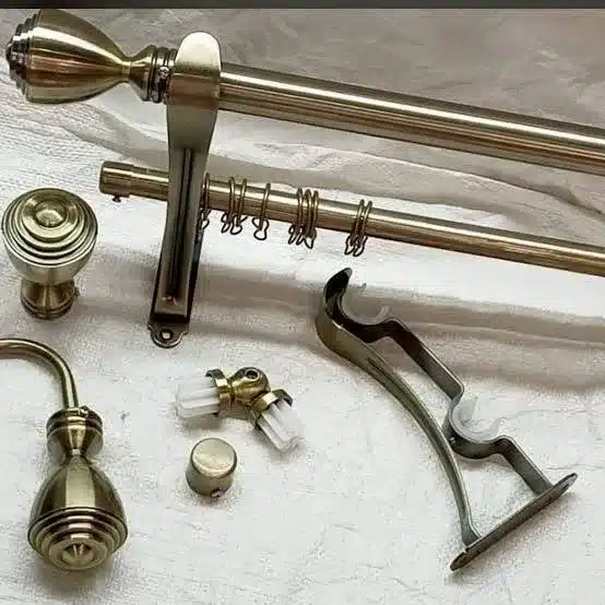 Curtain rod brackets finials rings and accessories