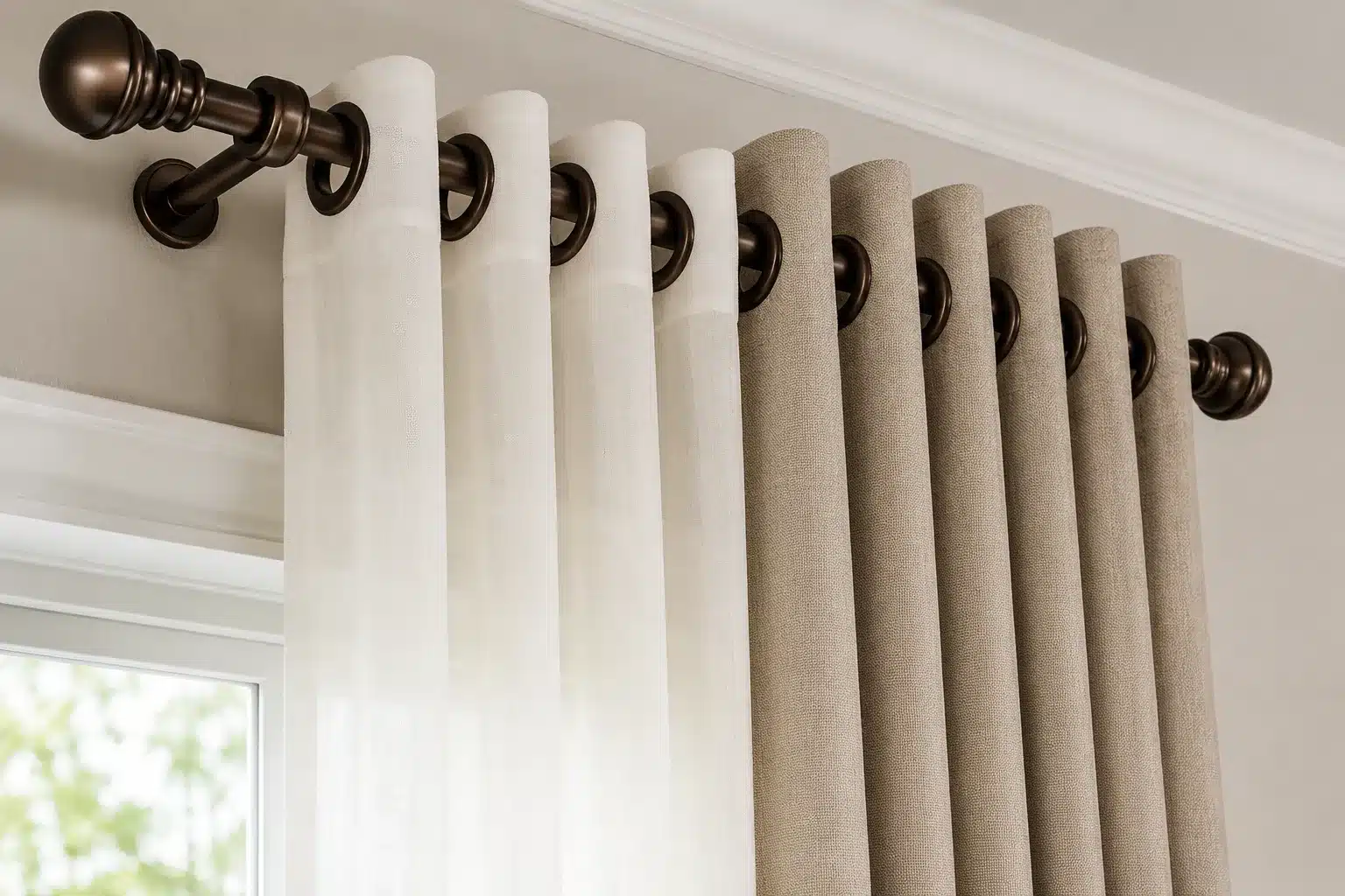 Custom-made Jua Kali curtain rods in Nairobi